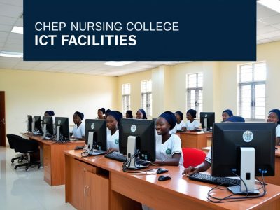 CHEP Nursing College ICT facilities with Nigerian students